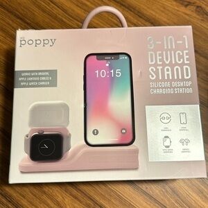 3 in 1 Silicone Device Stand Charging Station